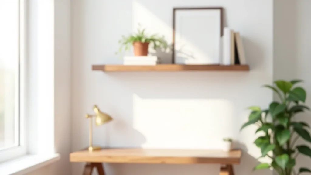 Floating Shelf — Solid Oak, Walnut Finish